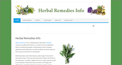 Desktop Screenshot of herbalremediesinfo.com