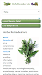 Mobile Screenshot of herbalremediesinfo.com